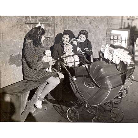 Three Girls with Dolls