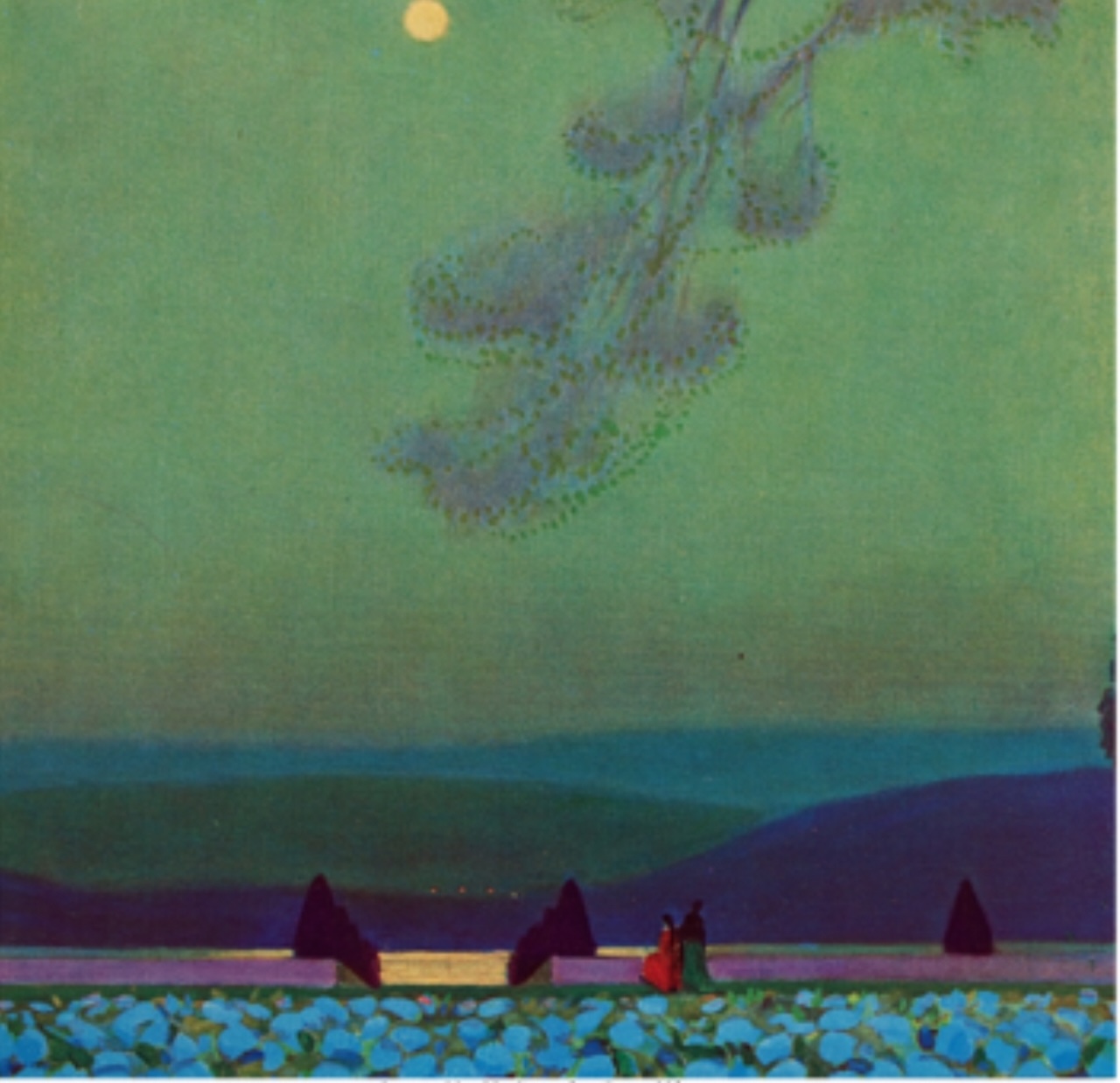 Edward Steichen - Nocturne - Hydrangea Terrace, Chateaux Ledoux - Catherine Couturier Gallery